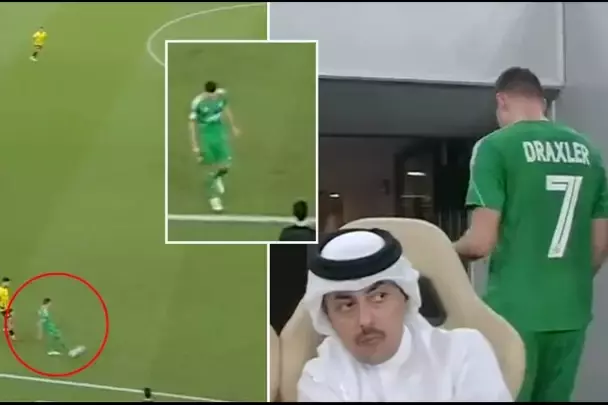 تعجب هواداران از خروج ناگهانی درکسلر در زمین در بازی الاهلی و قطر اس‌سی
