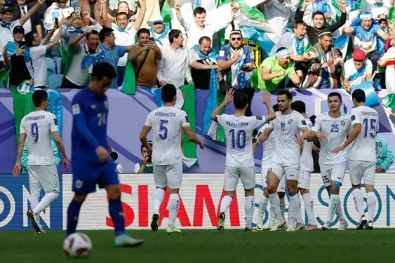 جام ملت‌های آسیا| صعود ازبکستان به جمع ۸ تیم برتر آسیا