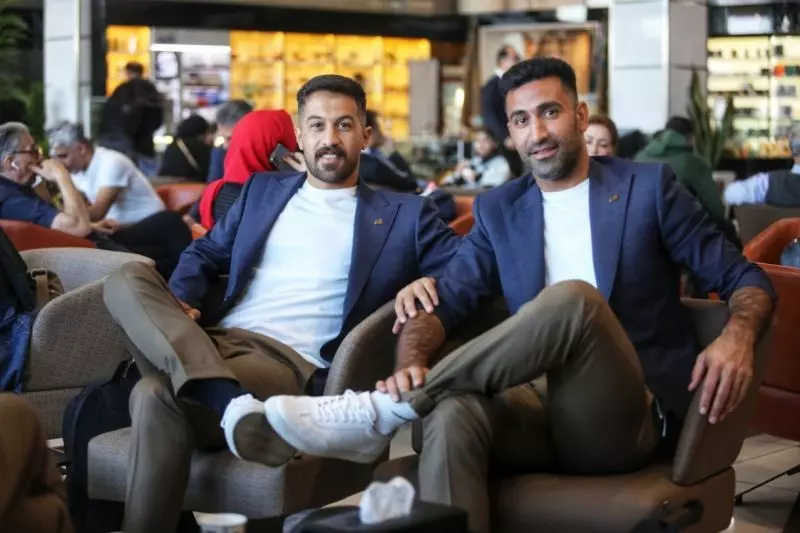 گزارش تصویری/ حضور اعضای تیم ملی فوتبال ساحلی در فرودگاه برای سفر به دبی