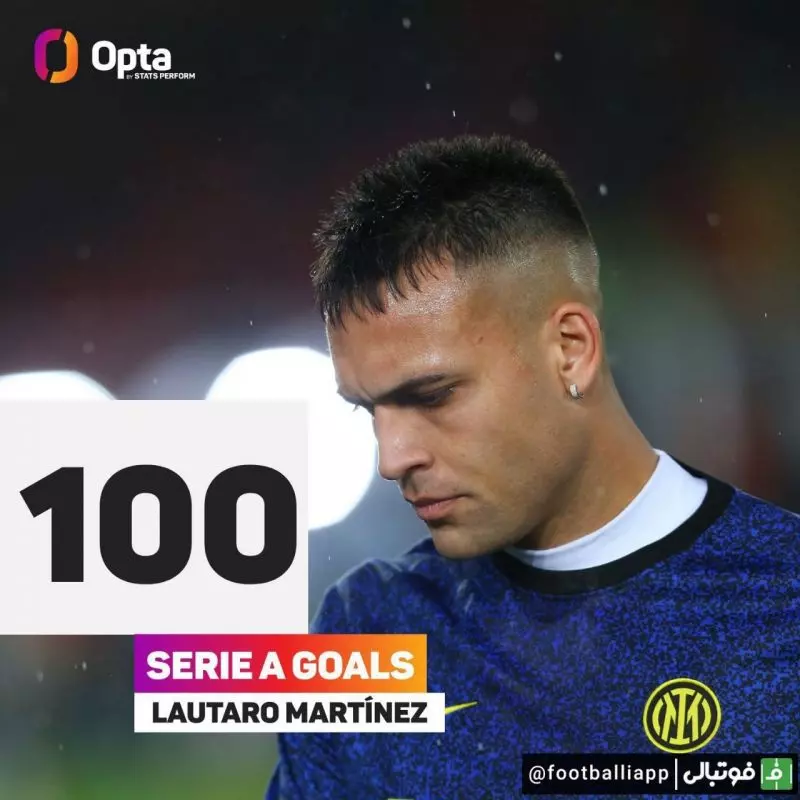 بعد از استفانو نیرس و مائورو ایکاردی، لوتارو مارتینز سومین خارجی تاریخ اینتر است که موفق می‌شود 100 گل در سری‌آ به ثمر برساند
