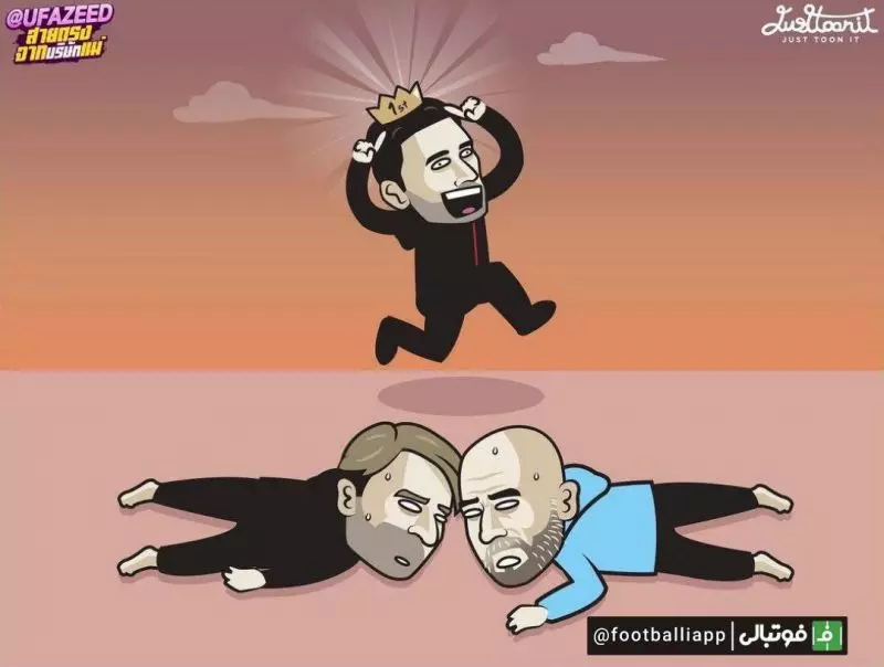 کاریکاتور/ پیروزی آرسنال در بازی منچسترسیتی و لیورپول