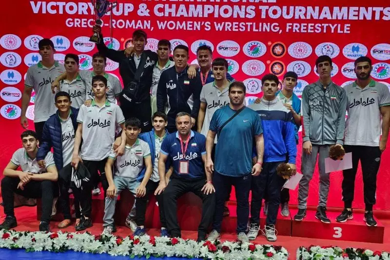 قهرمانی تیم ملی کشتی فرنگی نوجوانان ایران در جام پیروزی ترکیه