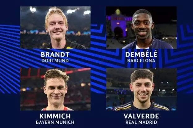 نامزدهای بهترین بازیکن دور برگشت مرحله ۱/۴ نهایی لیگ قهرمانان اروپا معرفی شدند