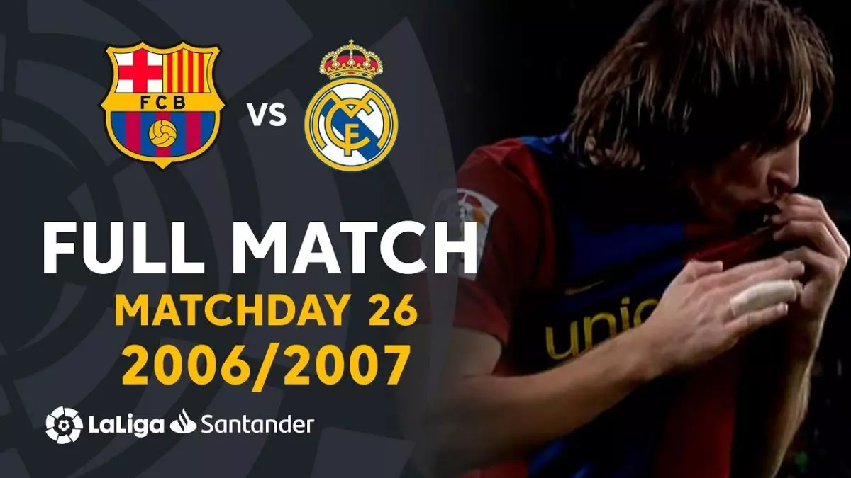 بازی کامل بارسلونا ۳-۳ رئال مادرید (لالیگا فصل ۰۷-۲۰۰۶)