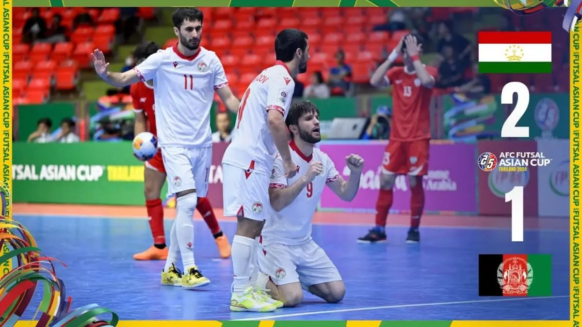 خلاصه بازی تاجیکستان ۲-۱ افغانستان (۱/۴ نهایی جام ملتهای فوتسال آسیا ۲۰۲۴)