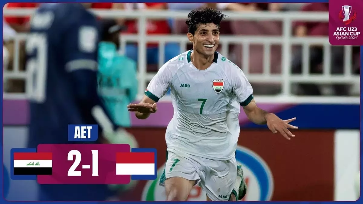 خلاصه بازی عراق ۲-۱ اندونزی (صعود عراق به المپیک با کسب مدال برنز زیر ۲۳ سال آسیا)